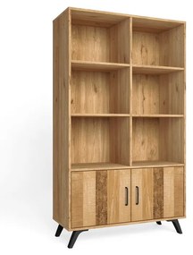 Regał w dekorze dębu 92x160 cm Nordic – Marckeric