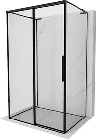 Mexen Rox-3S L kabina prysznicowa 3-ścienna rozsuwana lewa 140 x 110 cm, czarna ramka, czarna - 8C2L-140-110-70-70-3S-L