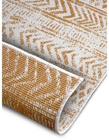 Żółto-biały dywan odpowiedni na zewnątrz 80x350 cm Biri – NORTHRUGS