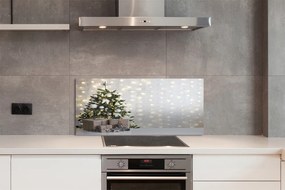 Panel szklany do Kuchni Bożonarodzeniowe Drzewka i Podarki