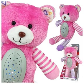 Woopie baby przytulanka usypiacz projektor 2w1 różowy miś - 10 kołysanek