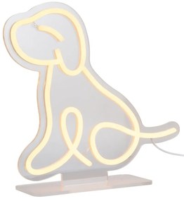 Żółty neon LED 5 W Sitting Dog – Leitmotiv