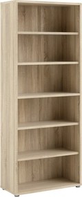 Wysoki regał biurowy Prima 5 dąb sonoma