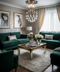 Kryształowa lampa sufitowa w stylu glamour - EX94 D4-G84