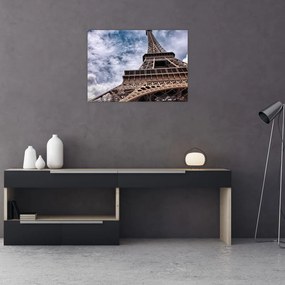 Obraz na szkle Wieży Eiffla (70x50 cm)