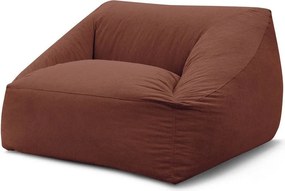 Pomarańczowy sztruksowy worek do siedzenia Lilibet – Bobochic Paris