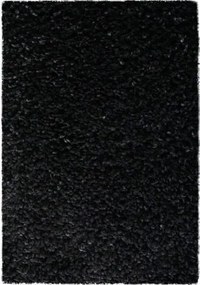 Dywan shaggy Best jednokolorowy czarny 120 cm x 170 cm
