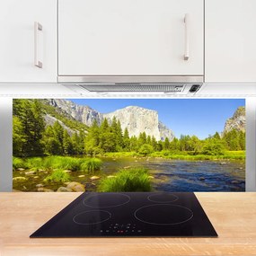 Panel Szklany Alpejska Sielanka nad Wodą