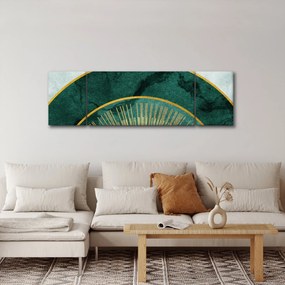 Obraz - Kształty ze złotą teksturą (170x50 cm)