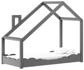 Drewniane łóżko dziecięce domek M1-N11