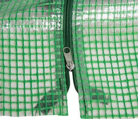 Szklarnia Outsunny z 2 oknami na zamek, siatkowa folia PE, szklarnia stalowa, na balkon, ogród, szklarnia na pomidory 180x90x90 cm, szklarnia na warzywa, kwiaty, rośliny, Zielona