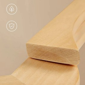 Zestaw drewnianych wieszaków SOHO, 20 szt., naturalny brąz SongmicsHome