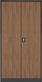 Szafa biurowa Eco Design Jan H 90x40x195 cm antracyt/orzech