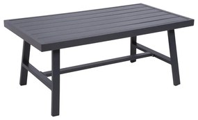 Ciemnoszary aluminiowy zestaw mebli ogrodowych dla 4 osób Denia – Garden Pleasure