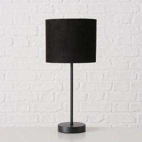 Lampa stołowa z materiałowym kloszem, NERO, 40 cm