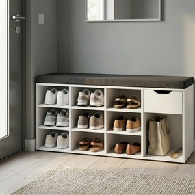 Szafka na buty z siedziskiem KADO, 104 x 50 x 30 cm