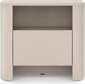 Kaszmirowa szafka nocna z szufladą i półką T3-D79