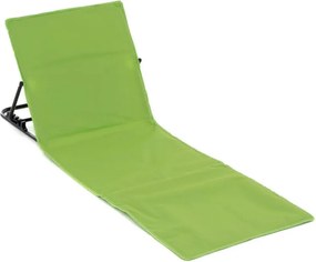 Regulowana mata plażowa z oparciem - zielona