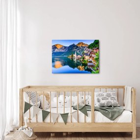 Obraz - Wieś alpejska (70x50 cm)