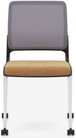 Krzesło konferencyjne na nogach Xilium Frame Chair 4L Mesh oparcie z siatki