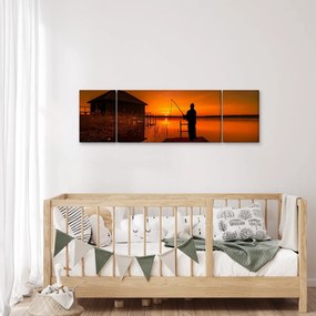 Obraz rybaka (170x50 cm)