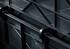 WOOD plastikowa skrzynia ogrodowa 420 L, grafitowa