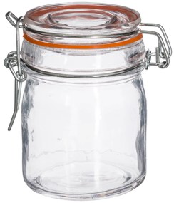 Słoik szklany z pokrywką i klipsem, 150 ml, 8 sztuk