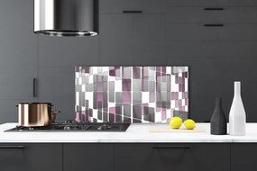 Szkło do Kuchni na Ścianę Symetria Nowoczesnej Formy