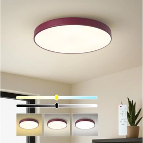 Brilagi-LED ściemnialna lampa sufitowa POOL LED/60W/230V 3000-6000K 50 cm bordowa+pilot