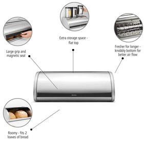 Stalowy chlebak Roll Top – Brabantia