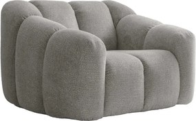 Jasnoszary fotel Shell – Miuform