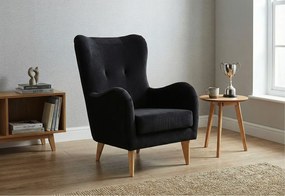 Elegancki fotel Roland z profilowanym siedziskiem i oparciem