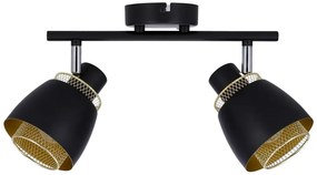 Czarna podwójna lampa sufitowa w stylu loft - D186-Ajaks
