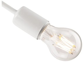 Biała lampa sufitowa bez klosza 36x36 cm Camilla – LAMKUR