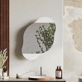Szafka łazienkowa z lustrem Cloud White
