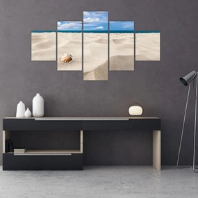 Obraz - Muszle na plaży (125x70 cm)