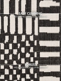 Czarny/kremowy dywan odpowiedni na zewnątrz 160x230 cm Haringey Barkham – Ted Baker