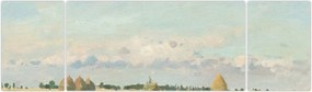 Obraz - Camille Pissarro, Landscape, Ile de France, reprodukcje (170x50 cm)
