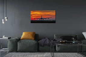 Zdjęcie na płótnie Lot o Zachodzie Słońca
