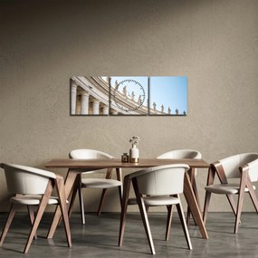 Obraz - Watykan (z zegarem) (90x30 cm)