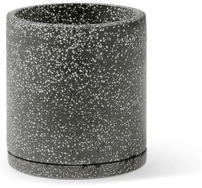 Zestaw 2 ciemnoszarych doniczek Bonami Selection Terrazzo, ø 26 cm