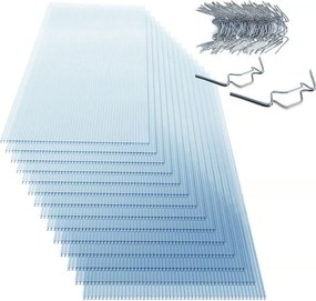 Poliwęglan komorowy MARK 6mm, 60,5x121x0,6cm, 10 szt., przezroczysta Jurhan