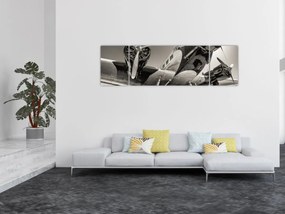 Obraz - Historyczne samoloty (170x50 cm)