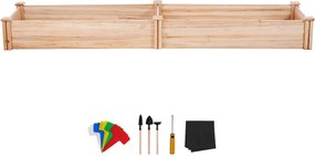 Podniesiona Donica Z Drewna SucceBuy 240x60x25cm