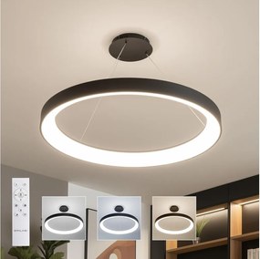 Brilagi - ściemnialny żyrandol LED FALCON II LED/108W/230V 3000-6500K Ø 80 cm czarny + pilot