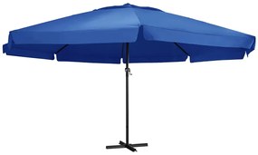 Lazurowy parasol ogrodowy z podstawą F4-T03