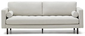 Szarobeżowa sofa z tkaniny szenilowej 222 cm Debra – Kave Home