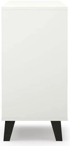 Minimalistyczna komoda z 3 szufladami biały + dąb artisan S1-D15