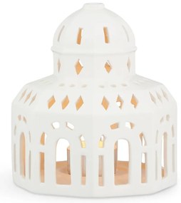 Biały ceramiczny świąteczny świecznik Kähler Design Lighthouse, ø 12 cm