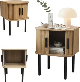 Szafka nocna ryflowana SCAVA, 40 x 40 x 53 cm